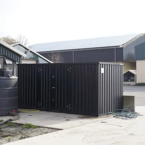 Grand conteneur de stockage modèle standard 6 x 4 mètres