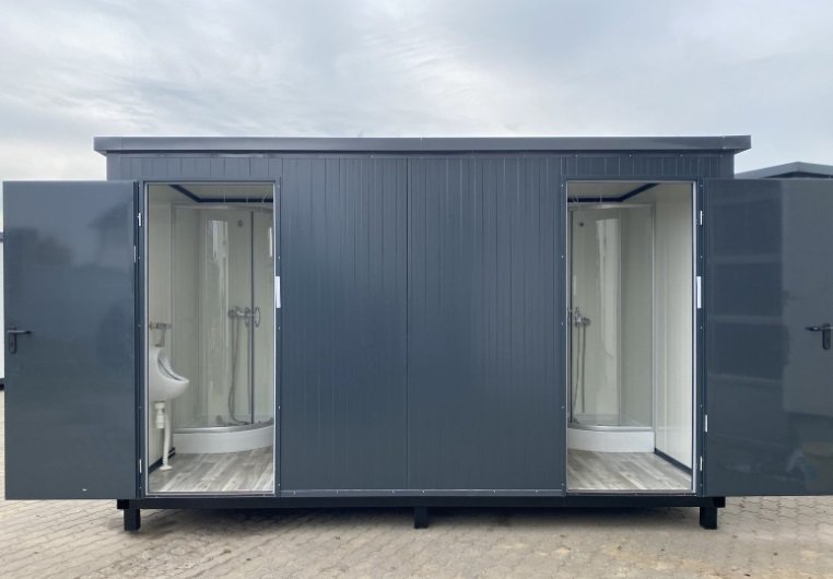 Conteneur sanitaire 4x2m WC double avec douches