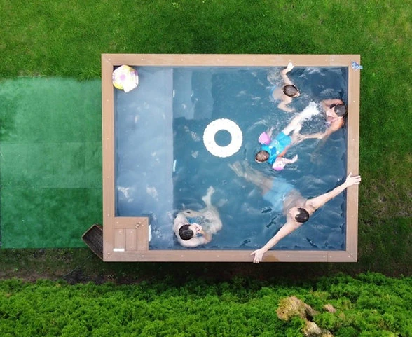 Piscine spa Container 3,0mx 3,0m , jacuzzi, Forfait Confort