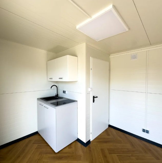 Conteneur Maison Bureau 6×3 mètres modèle Stockholm avec sanitaires et cuisine – Image 6