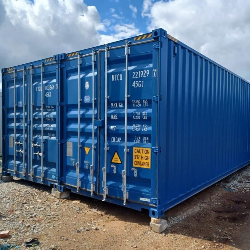 Conteneur 2×40 HC ONE WAY STORAGE HALL (60m²)