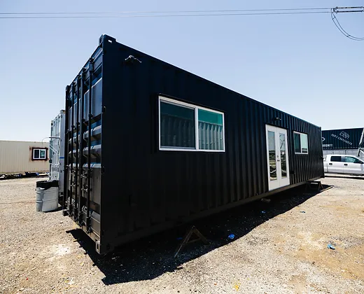 Maison conteneur de 40'' Modèle "EPINA"Bleu – Image 9