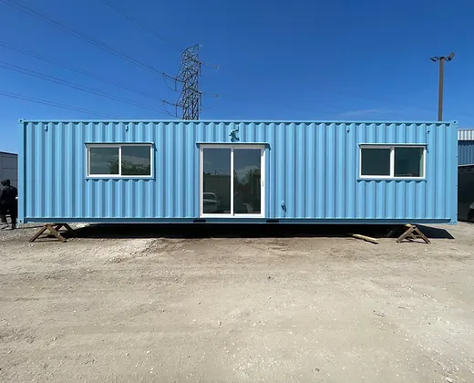 Maison conteneur de 40'' Modèle "EPINA"Bleu – Image 10