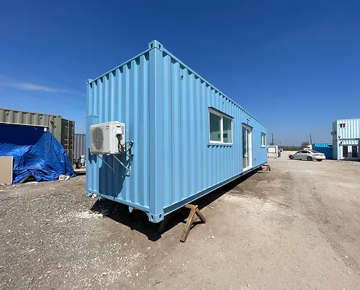 Maison conteneur de 40'' Modèle "EPINA"Bleu