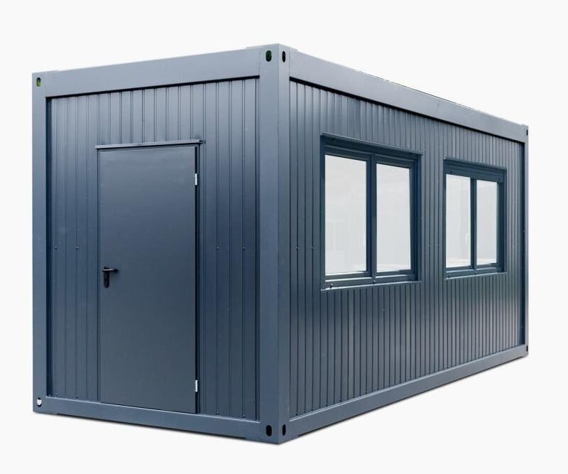 Conteneur de bureau WBC8 - 20 pieds, extra large, fenêtre + chauffage