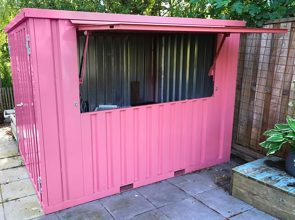 Container bar pliable 3 x 2 METER XL Rose RAL 3014