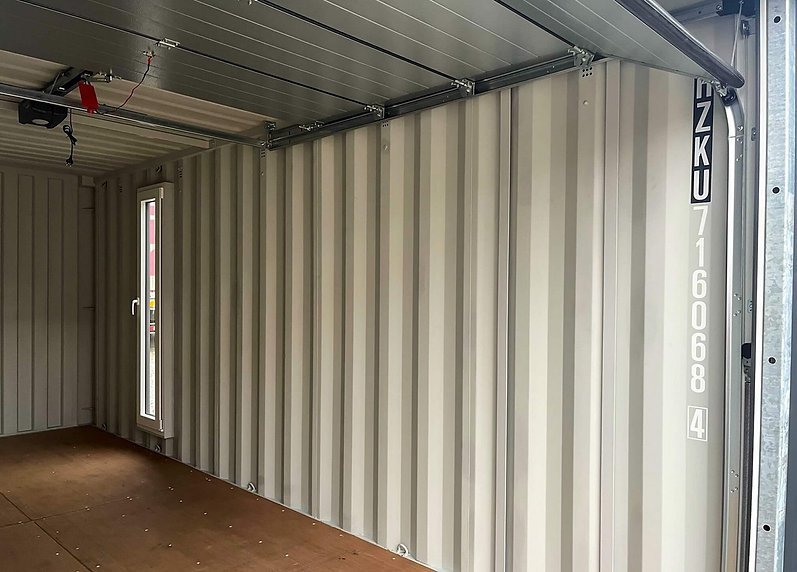 Conteneur maritime 20′ IICL6 avec porte sectionnelle motorisée – Image 12