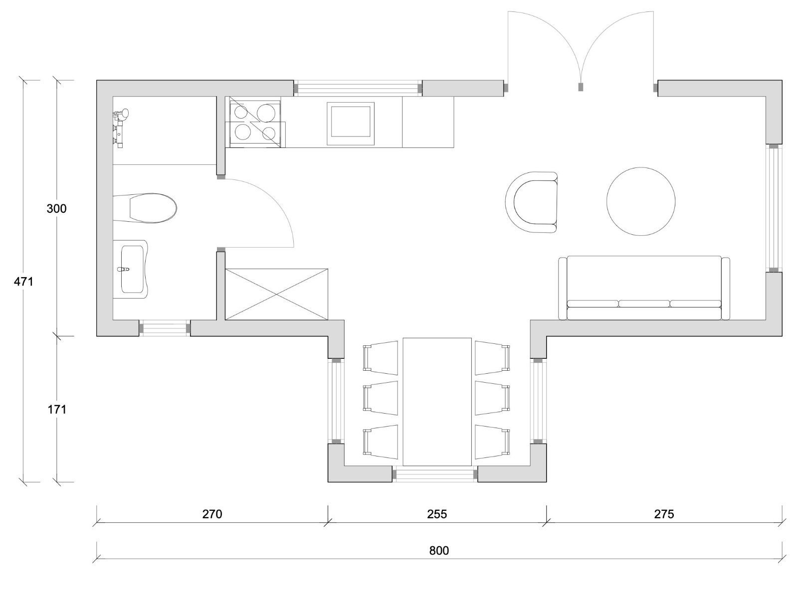 Maison modulaire avec mezzanine – 37 m² – Image 2