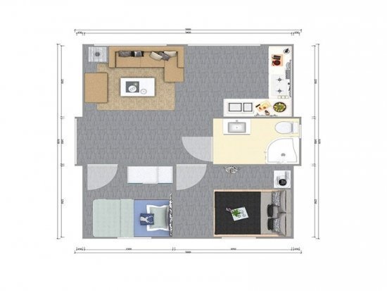Conteneur d'habitation mobile / Tiny House de luxe deux chambres à coucher – Image 7